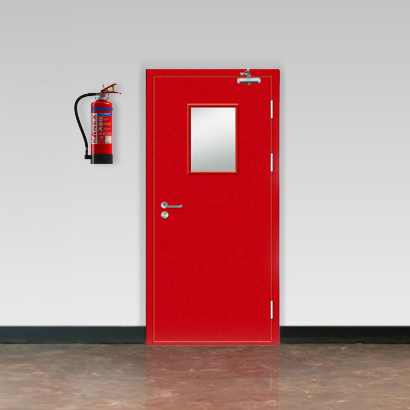 Fire Resistance Door - Color: Red