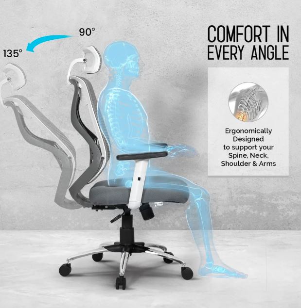  Merlion High Back Mesh Chair