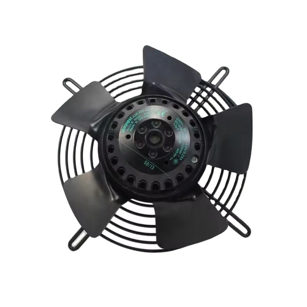 Ebmpapst S2E200-Bf02-02 50W 60W 230V Ac 0.24 A 0.28A 2740Rpm 830M3/H Ball Bearing Refrigeration Equipment Axial Cooling Fan - Color: Black