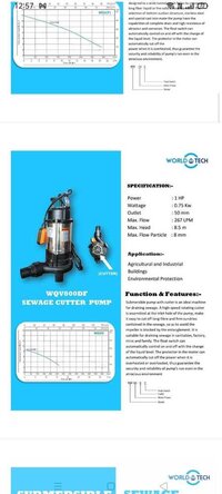 WQV-800DF CI Body Sewage Pump