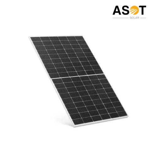 590 Wp Solar Panel - Monocrystalline Silicon, 2278x1134x35 Mm, Black | 23% Efficiency, N-type Topcon Technology, 30 Years Warranty, Bifacial Design