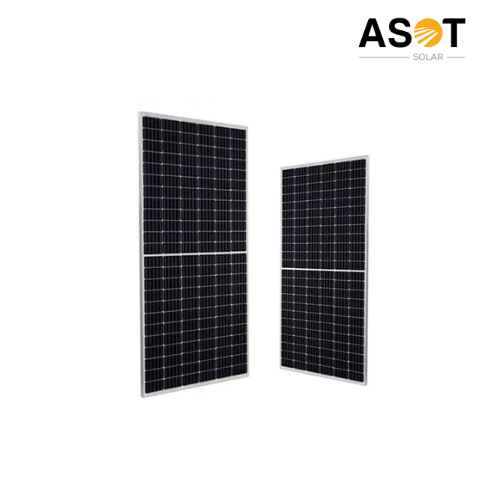 590 Wp Solar Panel - Monocrystalline Silicon, 2278x1134x35 Mm, Black | 23% Efficiency, N-type Topcon Technology, 30 Years Warranty, Bifacial Design