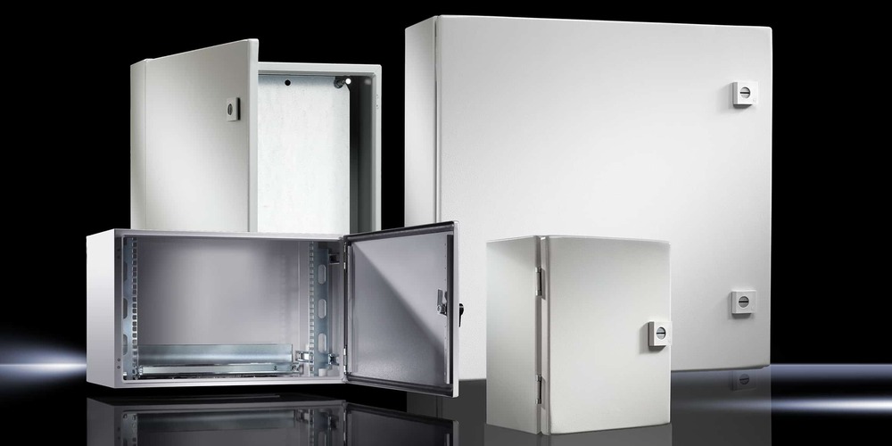 Ip65 Industrial Mild Steel Enclosures (300x300x210 - Color: Ral7035