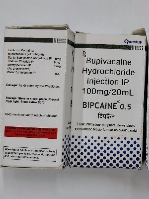 Bupivacaine Hydrochloride injection ip 100 mg / 20 ml
