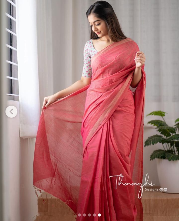 Khadi Saree - Color: Gray