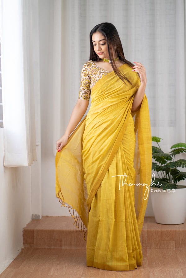 Khadi Saree - Color: Gray