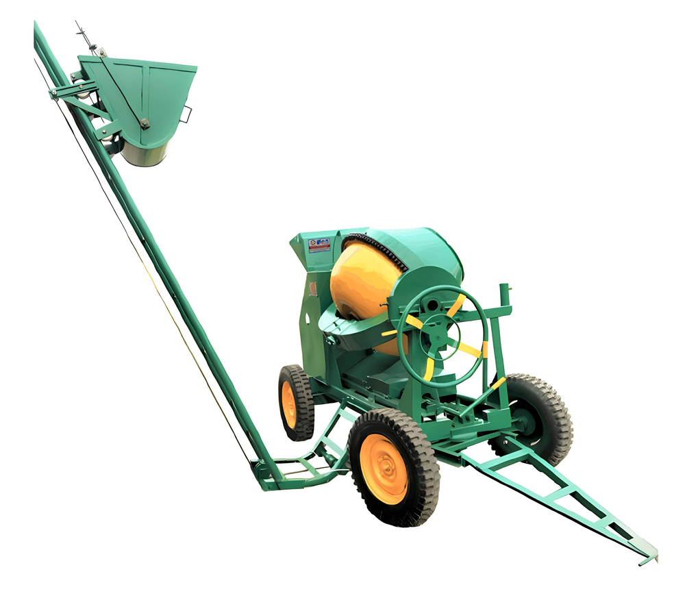 Concrete Mixture With Ladder Lift