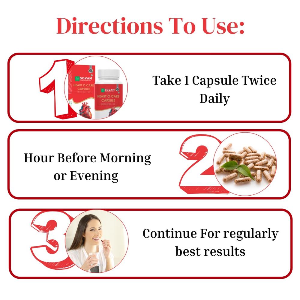 Heart O Care Capsule 60 pc Ayurvedic Medicine |