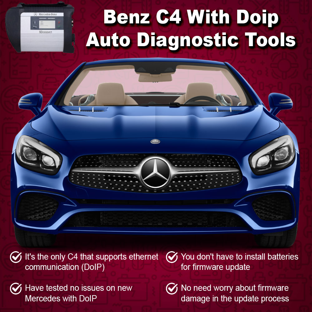 Benz C4 With Doip Auto Diagnostic Tools - Length: 26 Centimeter (Cm)