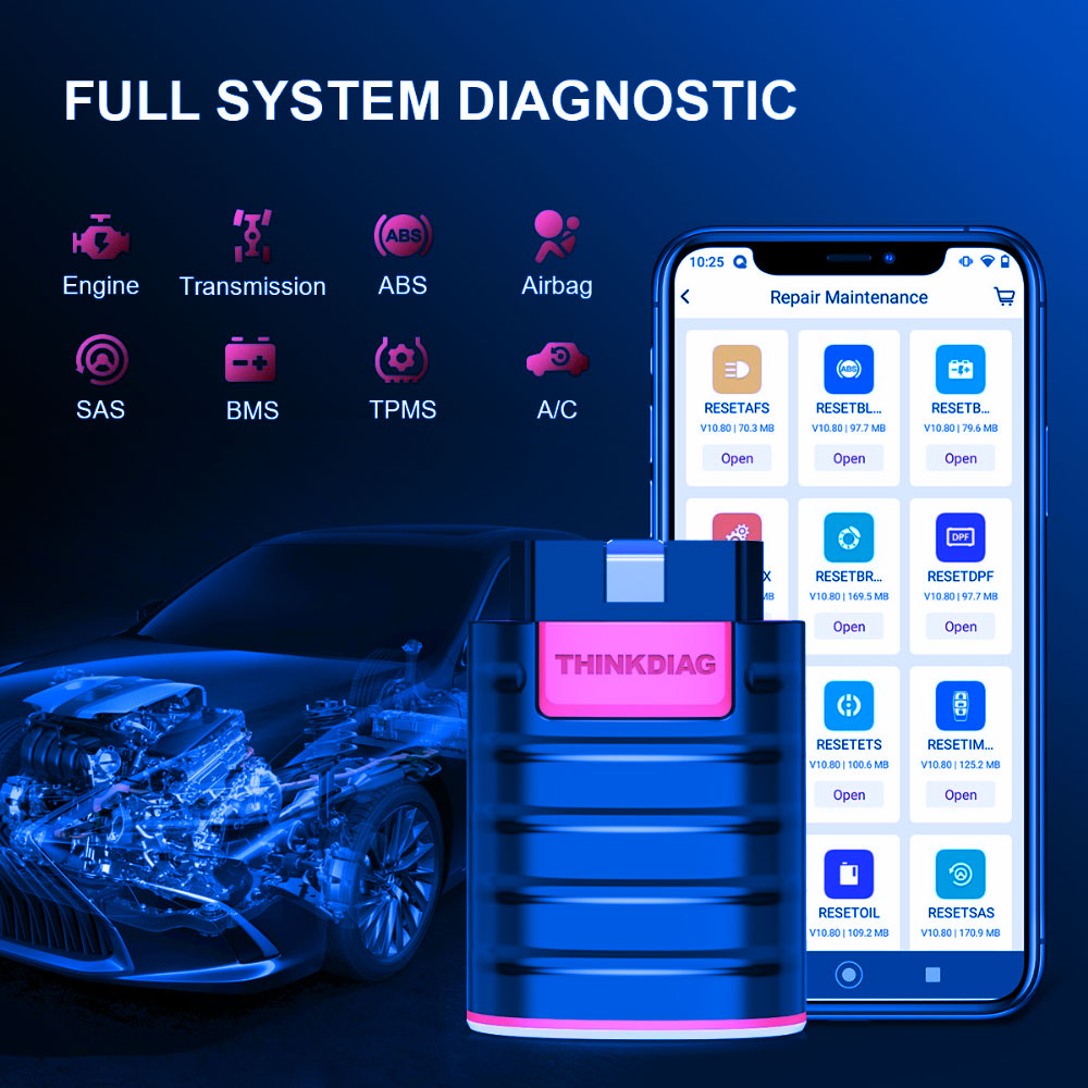 Thinkdiag 12v Car Scanner - Length: 8 Centimeter (Cm)