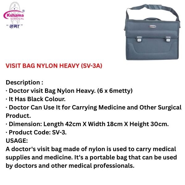 Visit Bag Nylon Heavy - Color: Black