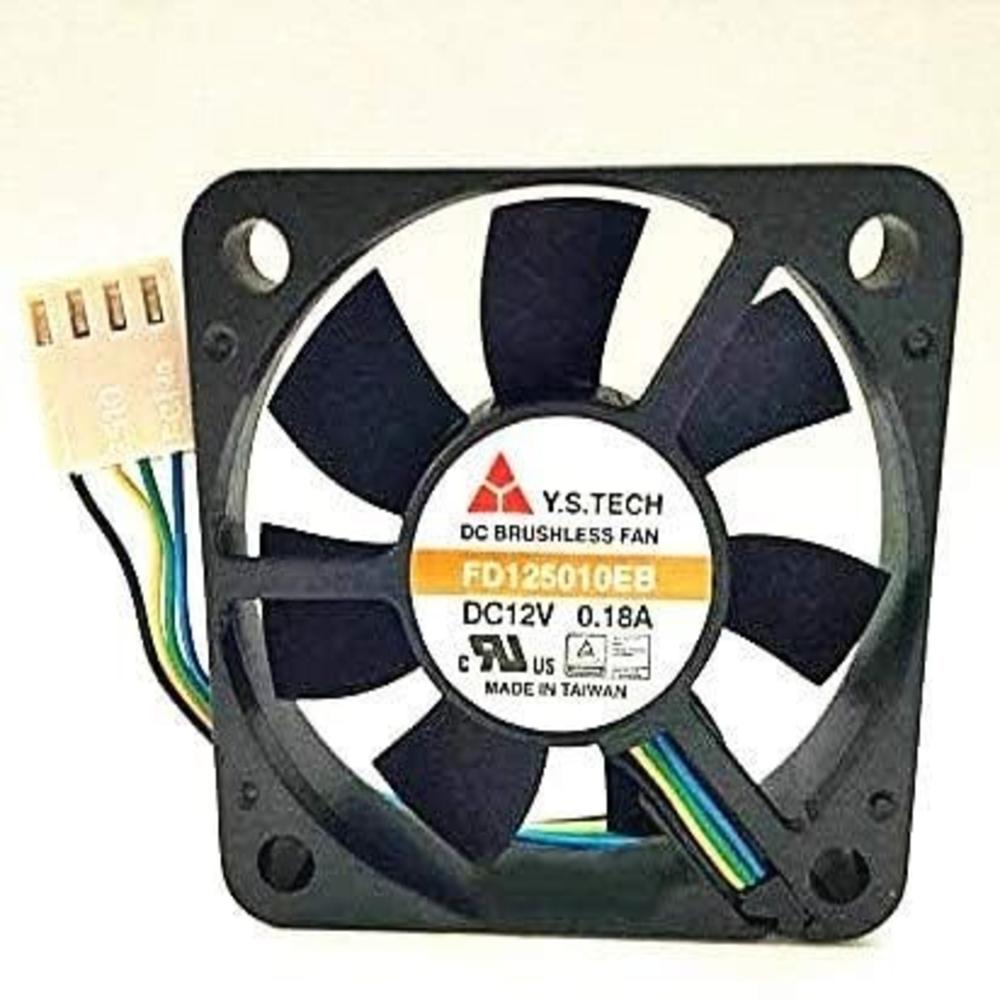 Y.S.TECH FD125010EB Axial Fan 12V-0.18A DC Brushless Air Cooling Fan 3000 RPM 50 * 50 * 10mm 4Wire