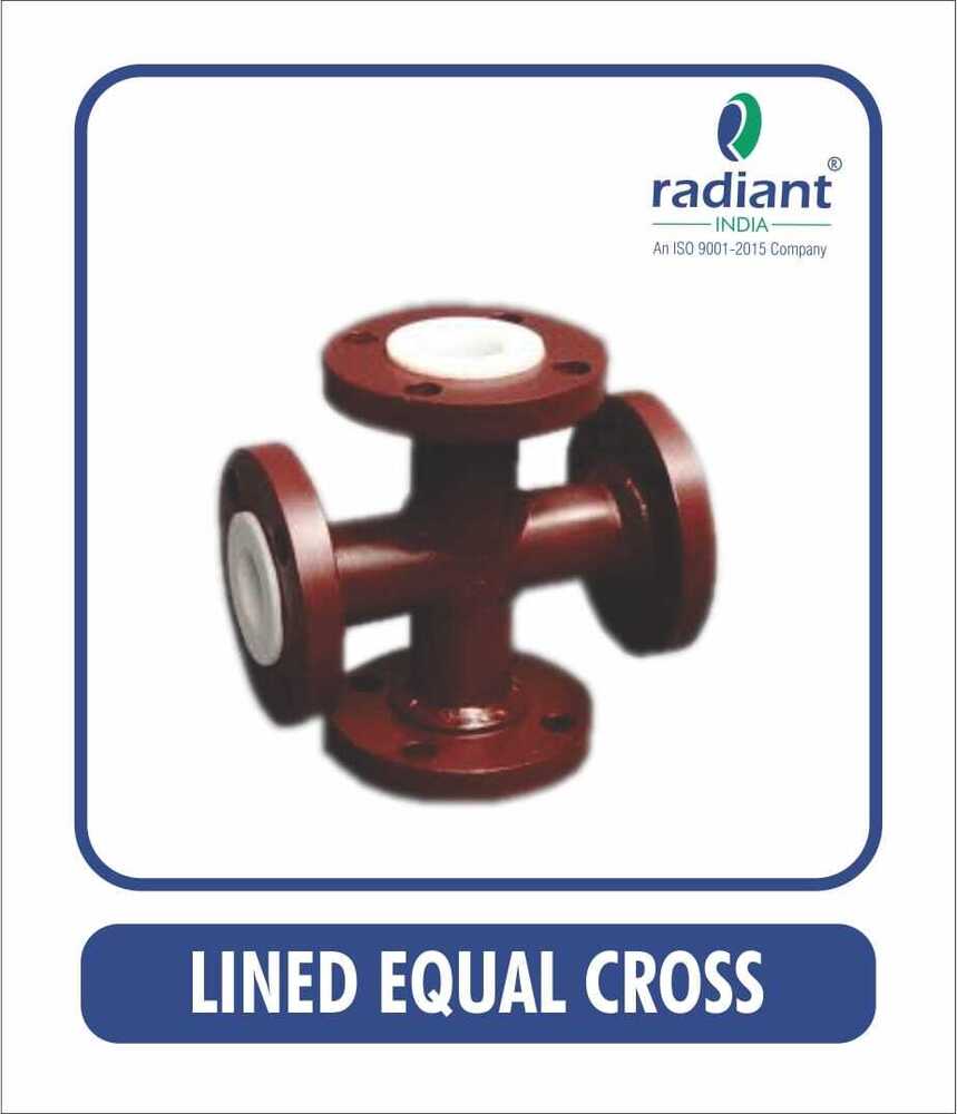 PTFE Lined Equal Cross Tee