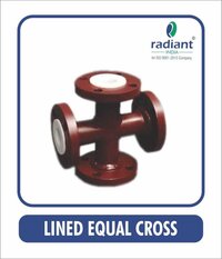 Ptfe Lined Equal Cross Tee - Color: As Per Requirements