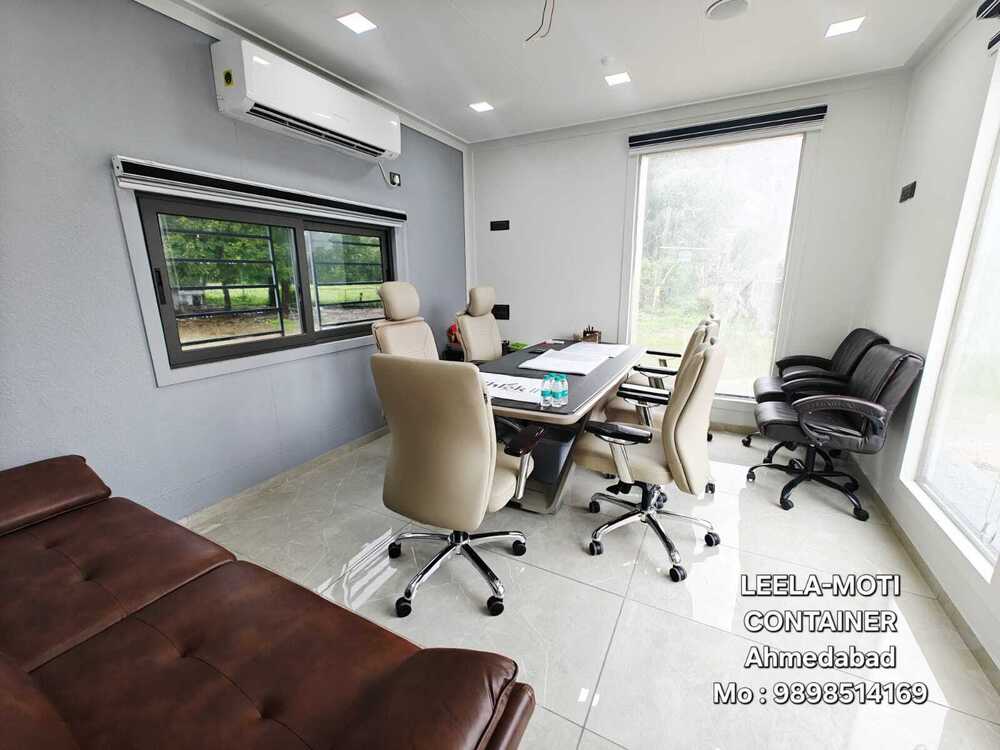 Premium Portable Office Container With Partition And Toilet/Pantry Size : 60'/12'/9' - Color: As Per Customer Requirement