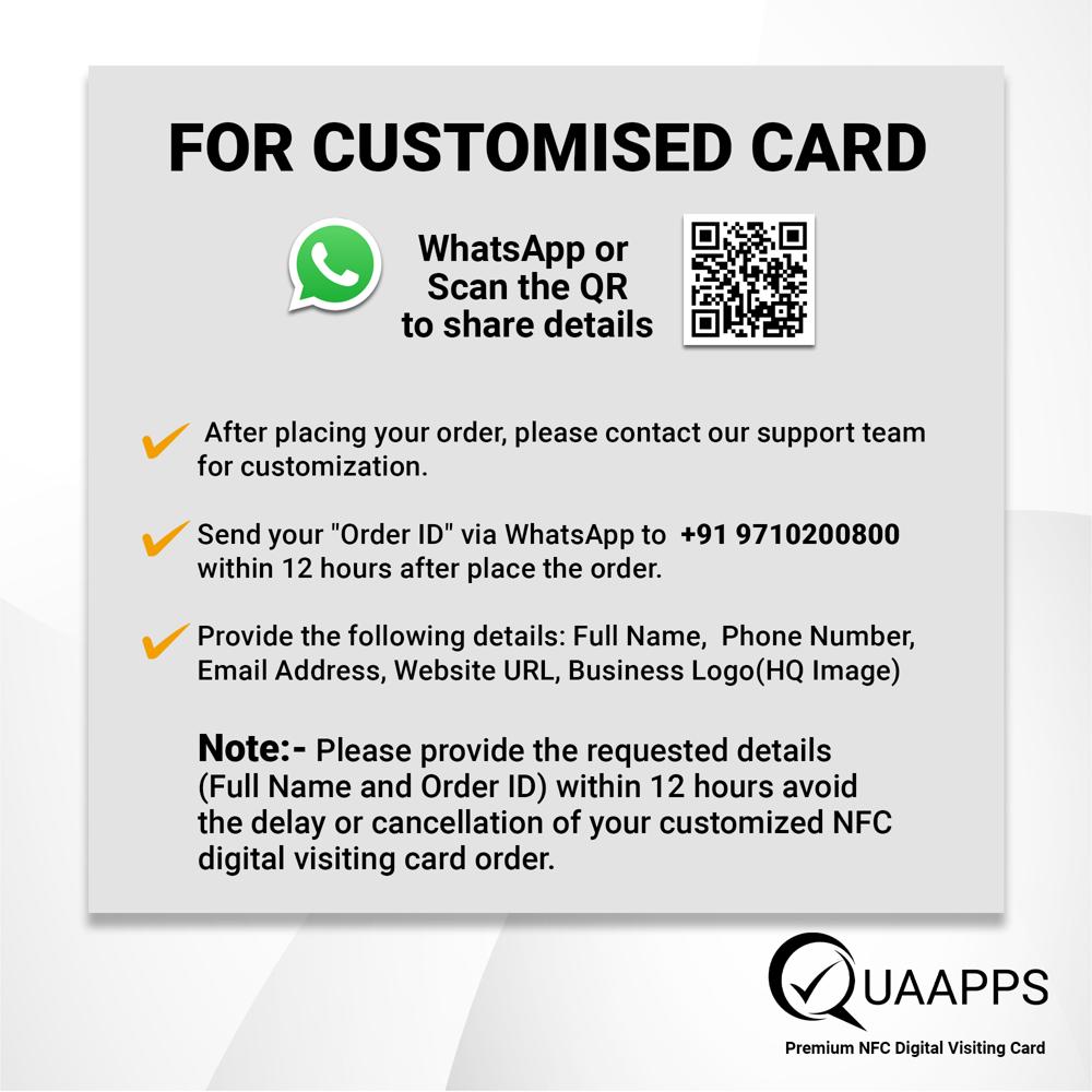 Silver Metal NFC Business Card