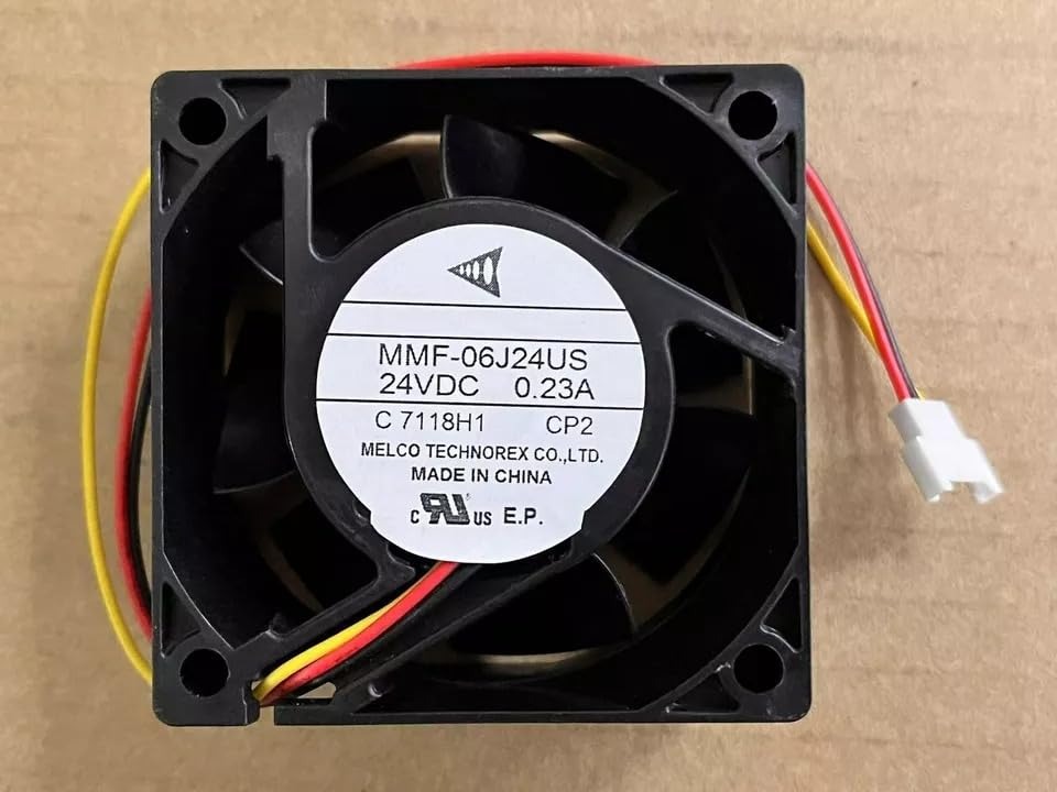 MITSUBISHI MMF-06J24US Axial Fan 24V-0.23A DC Brushless Air Cooling Fan 5500 RPM 60 * 60 * 25mm 3Wire