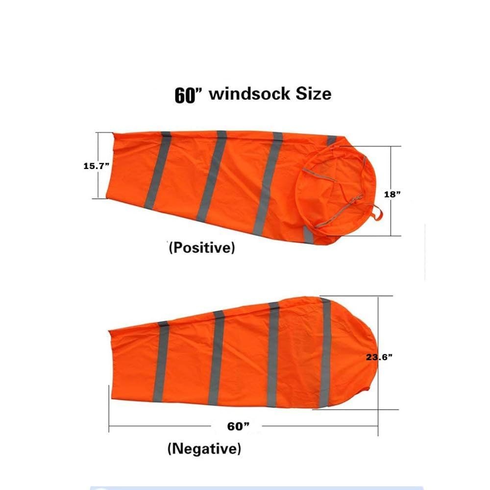 Wind Sock With Tape - Color: Orange