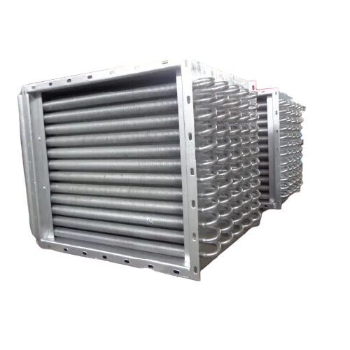 Spiral Finned Tube Heat Exchanger - Color: Silver