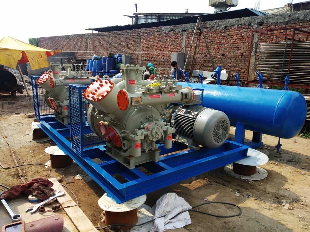 Ammonia Plant Complete Unit - Color: Blue