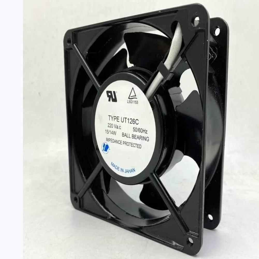 ROYAL FAN UT126C Axial Fan 220V-50/60Hz 15/14W DC Brushless Air Cooling Fan 2750 RPM 120 * 120 * 38mm 2Wire