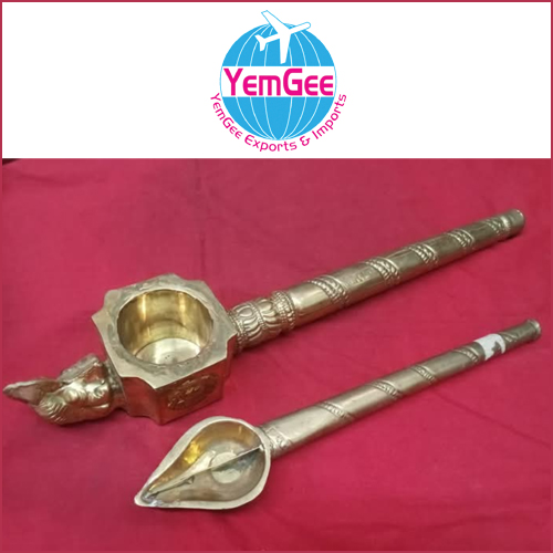 Brass Sruvam - Color: Golden