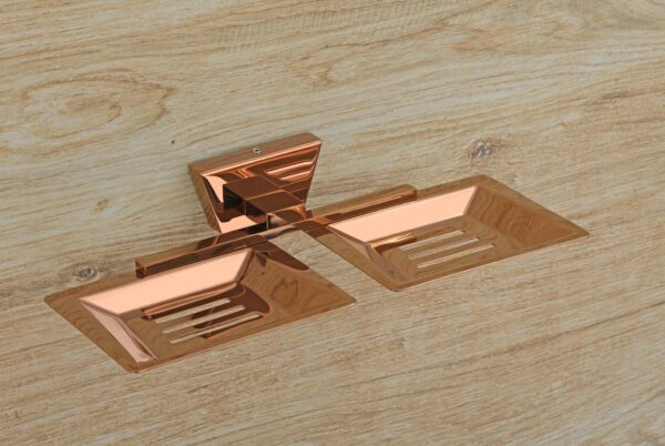 Ar-508 Double Soap Dish - Color: Rose Gold
