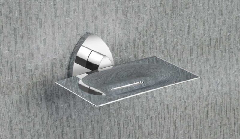 D-703 Brass Soap Dish - Color: Silver