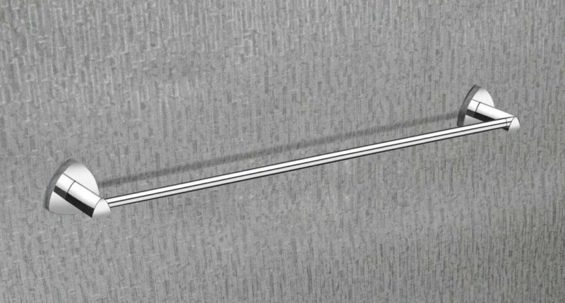 D-706 Brass Towel Rod - Color: Silver