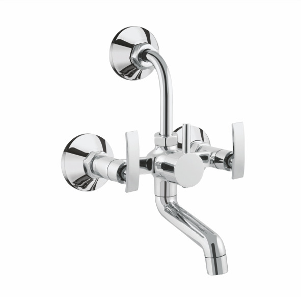 Apx-1408 3 In 1 Wall Mixer With Bend - Color: Silver