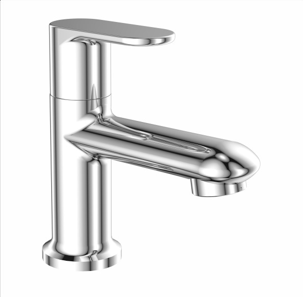 Ovel-1304 Pillar Cock - Color: Silver