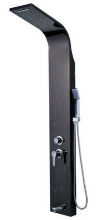 XY-002 Black Modern Waterfall Rain Shower Panel