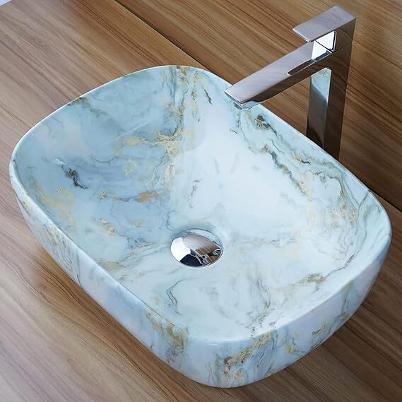 MS-110 Ceramic Countertop Wash Basin
