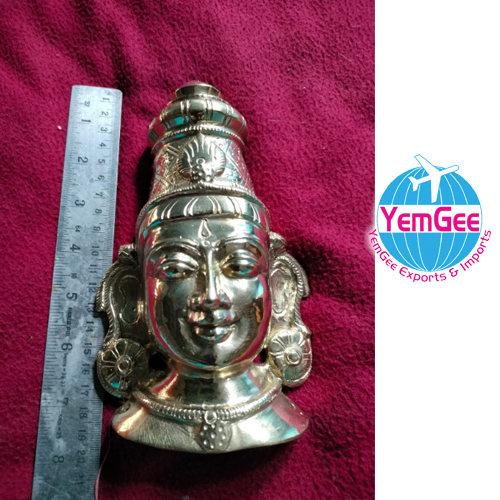 Panchaloha Amman Face - Color: Golden