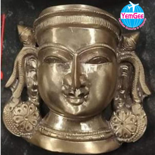 Panchaloha Amman Face - Color: Golden