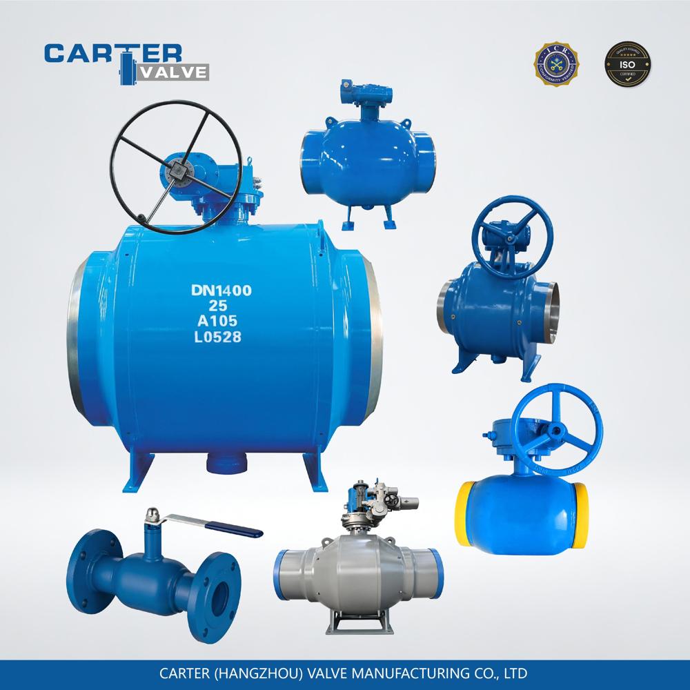Fully Welded Ball Valve / Welded Body Ball Valve, Carbon Steel, Butt Weld, Gear Operated, Fully Welded Structure, Natural Gas/Oil, API 6D Standard