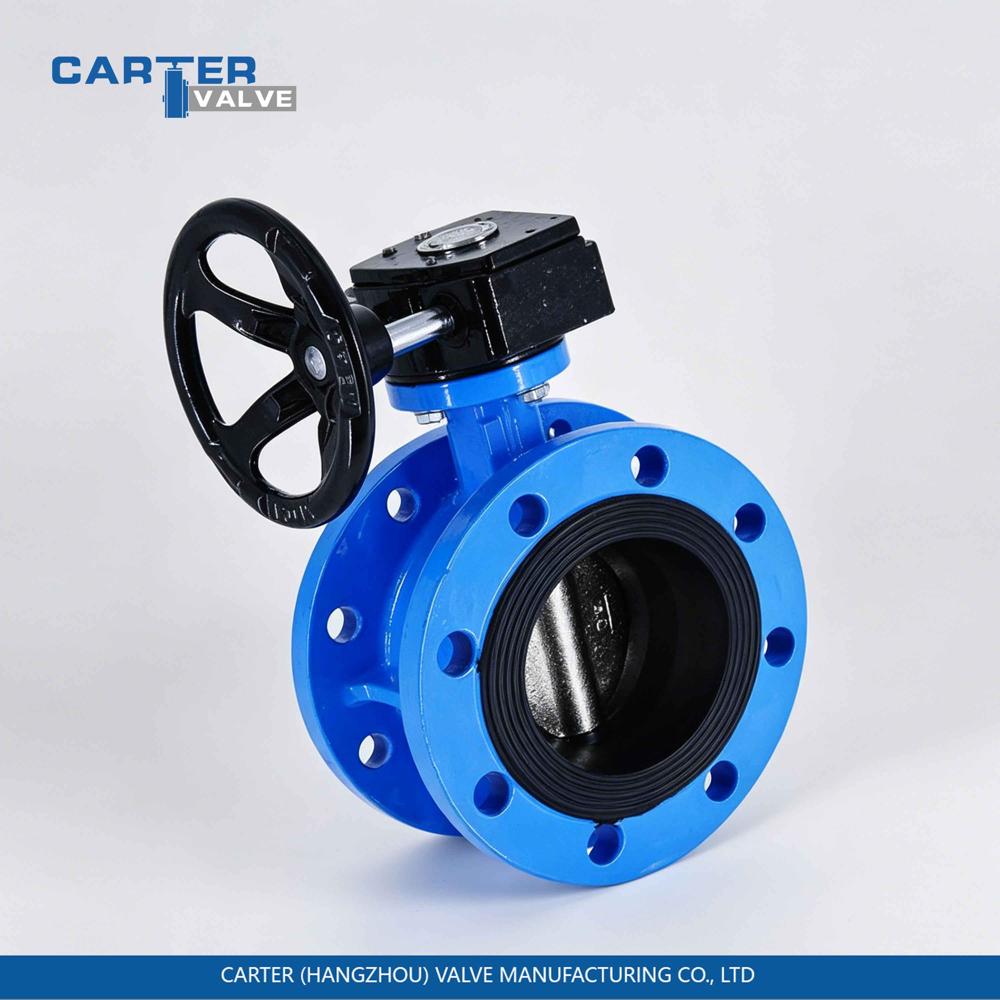 Flanged Butterfly Valve / Gear Operated Butterfly Valve, Cast Steel, Flanged, Gear Operated, Double Eccentric Structure, Water/Oil/Gas, API 609 Standard