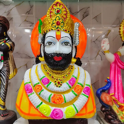 15 Inch Khatu Shayam Ji Murti - Color: Multicolor