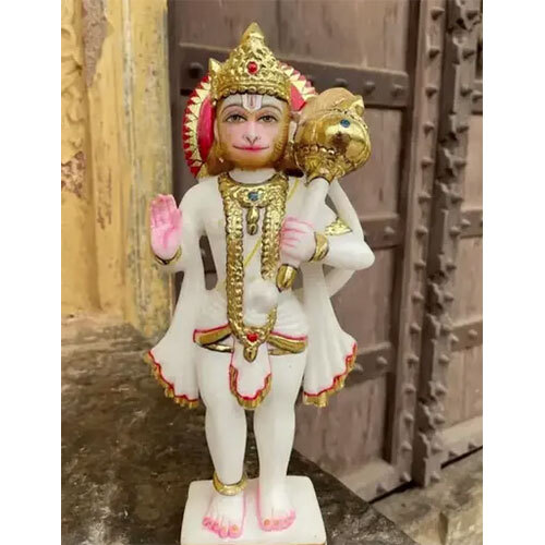 Hanuman Jii In Marble - Color: White