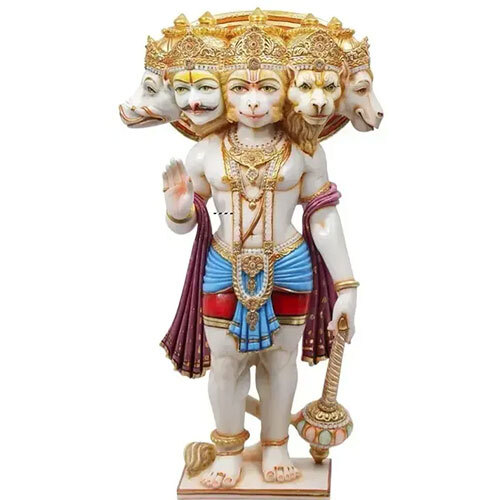 Panch Mukhi Hanuman Jii - Color: White