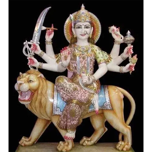 White Marble Durga Ji 42 Inch - Features: High Quality