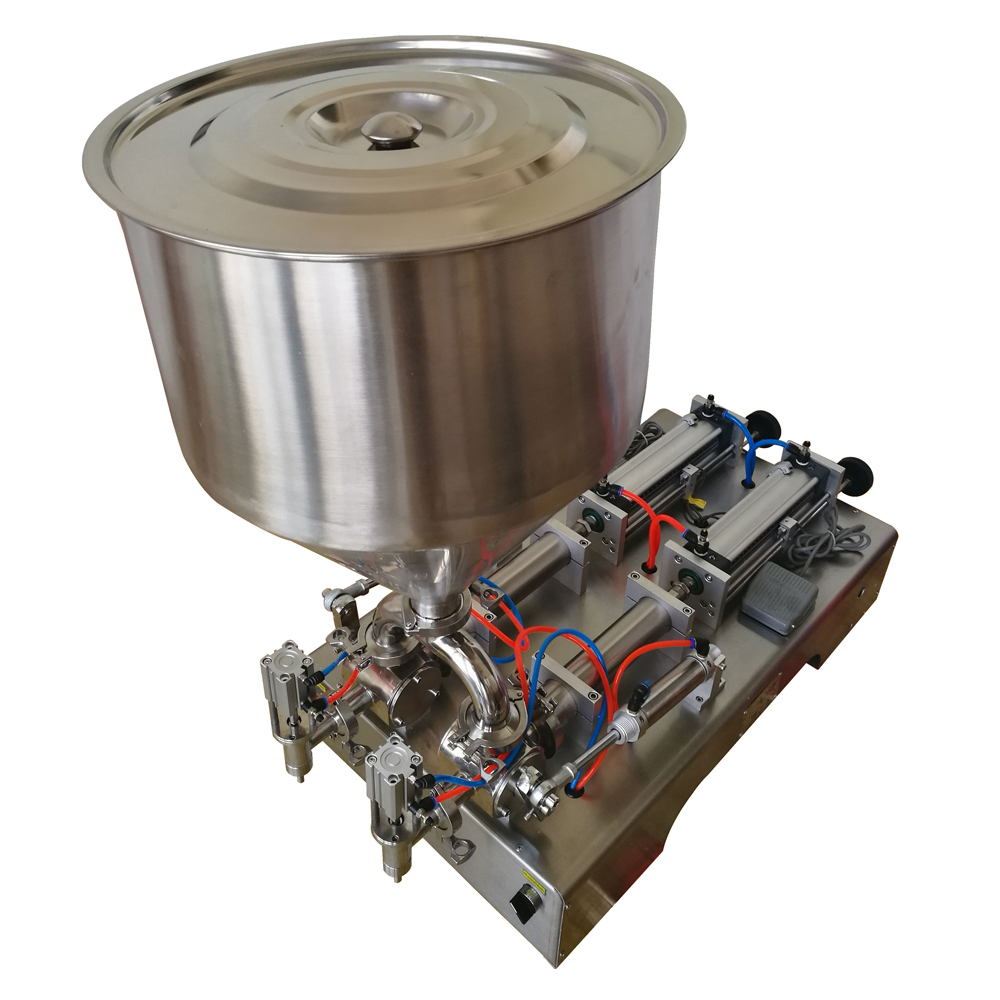 DOUBLE HEAD PASTE FILLING MACHNE 100-1000ML SCIENCEWAY