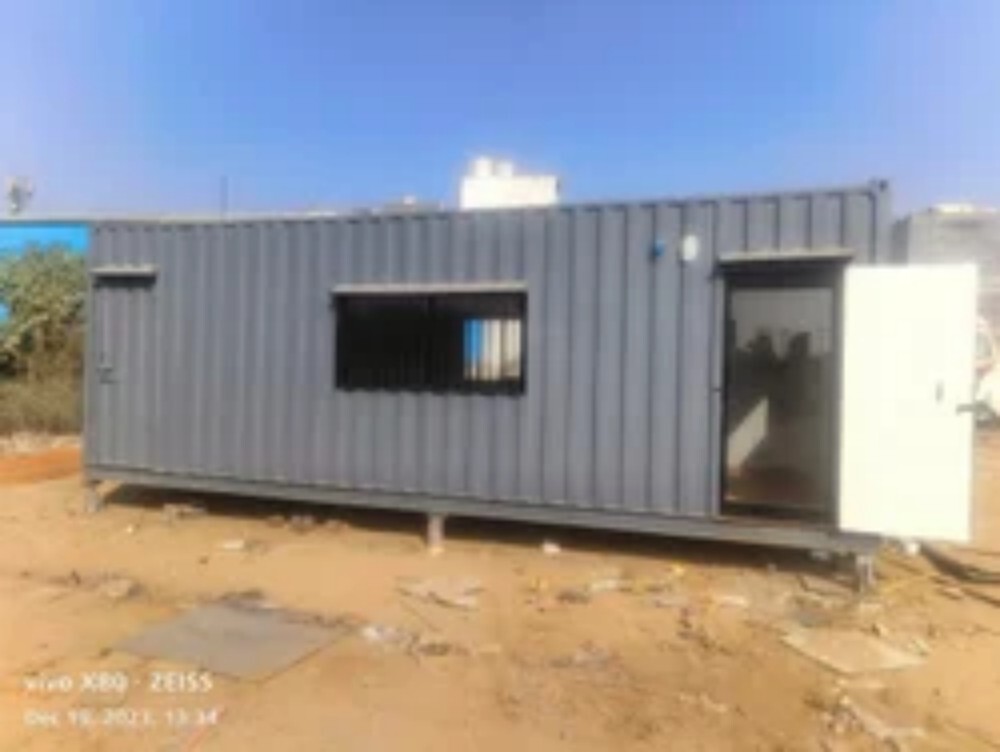 Prefabricated Porta Cabin - Color: White & Grey
