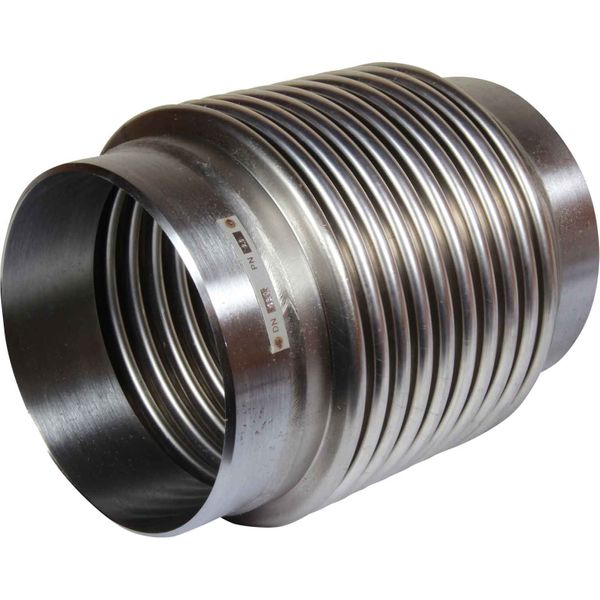 Exhaust Bellows For Generators - Color: Silver