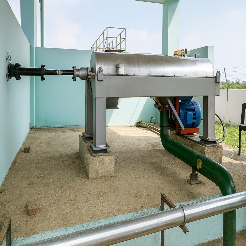 WCPL Effluent SS304 Self Cleaning Dewatering Sludge Centrifuge