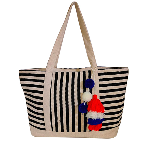 Ladies Striped Bags - Color: Customized