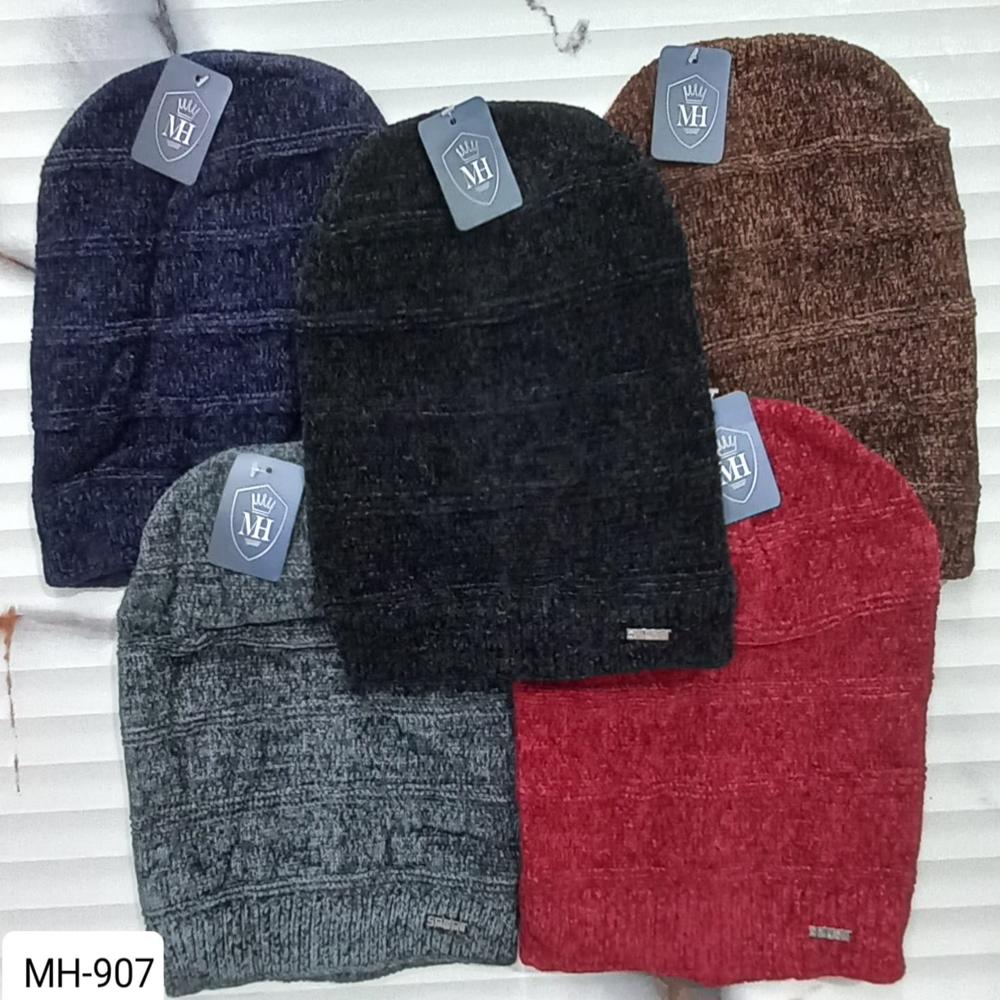 Mens Woolen Caps - Color: Multicolor