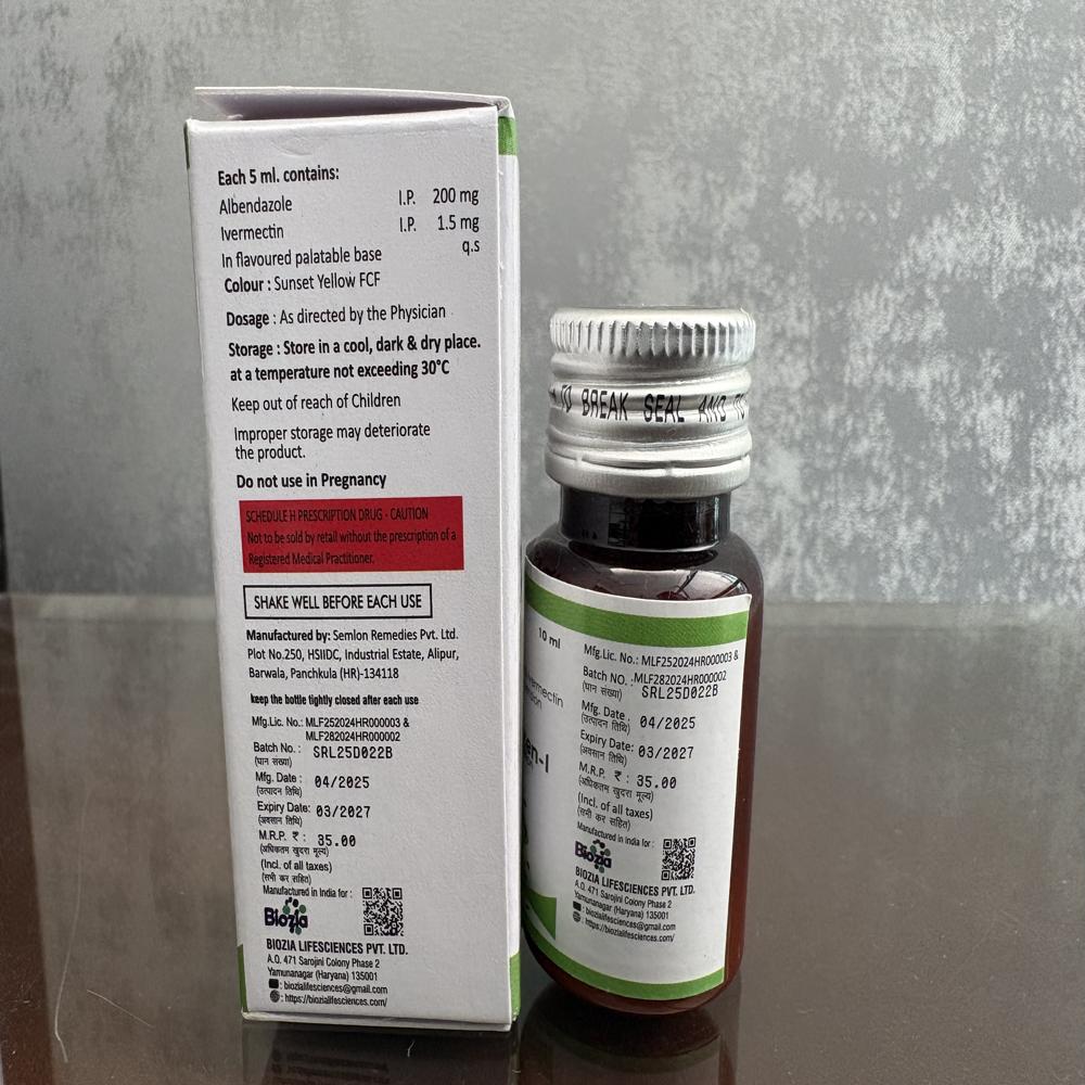 Albendazole and Ivermectin Oral Suspension
