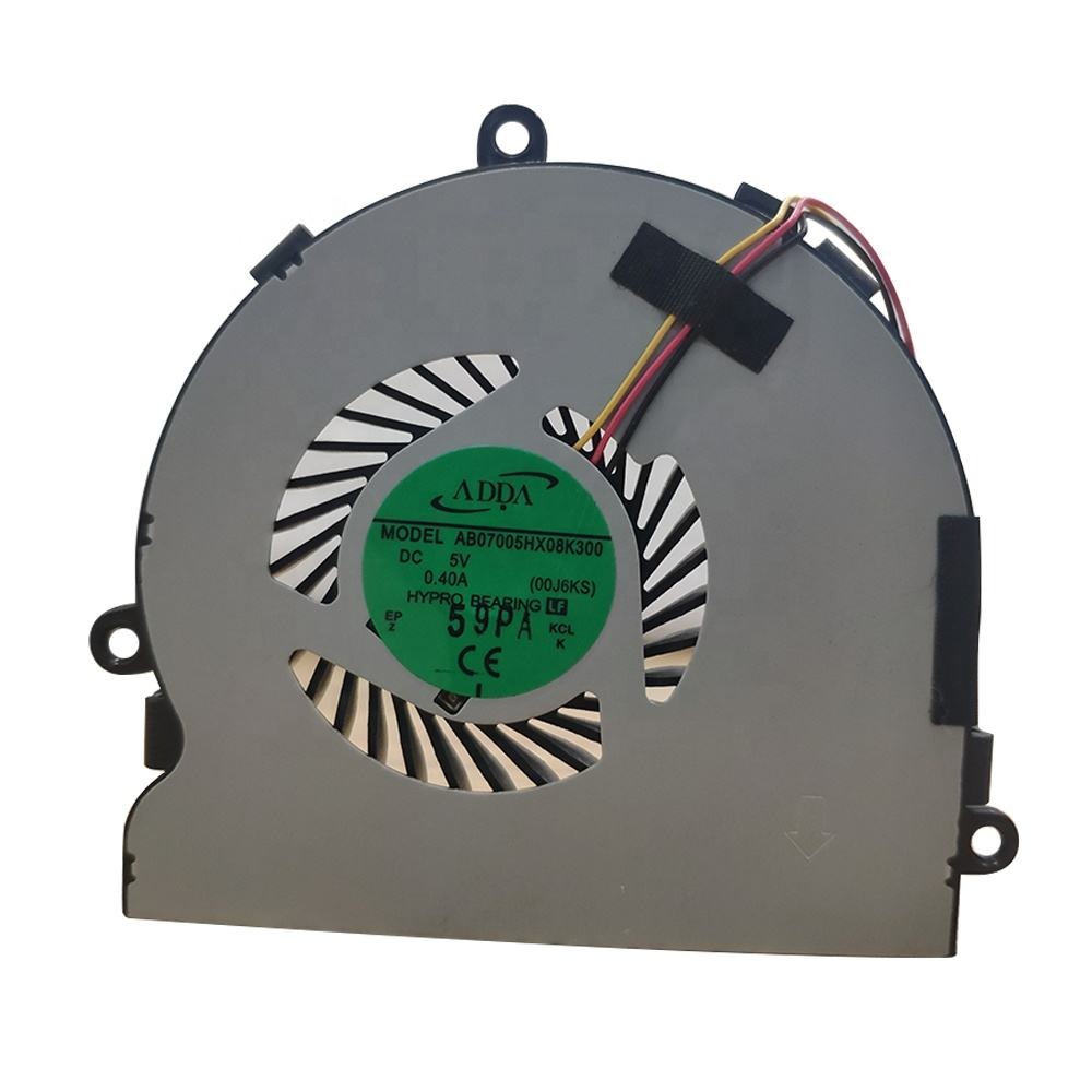 Adda Ab07005Hx08K300 70Mm Cpu Cooling Fan Heatsink For Dell Laptop 5V Dc 0.4A 1.1Cfm 2400Rpm 3Pin Oem Customizable Plastic - Color: Black