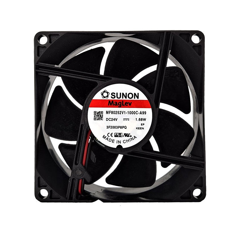 SUNON MF80252V1-1000C-A99 Axial Flow Cooling Fan with Ball Bearing 80x80x25MM 24V 1.68W 41CFM 3200RPM